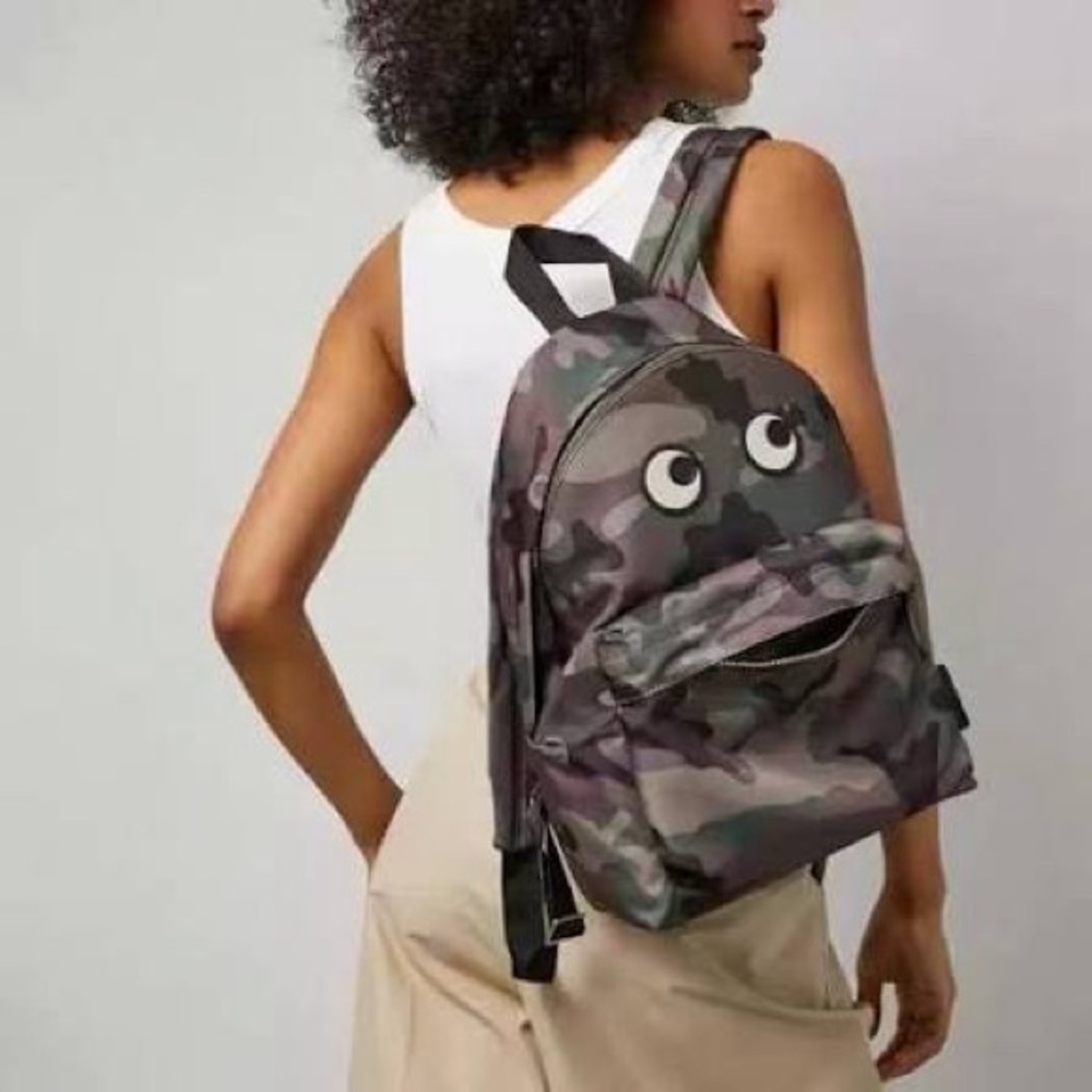 Anya Hindmarch Eyes Nylon Backpack Camouflage
